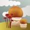 4" x 4" Mushrooms Canvas Painting Kit by Craft Smith®
